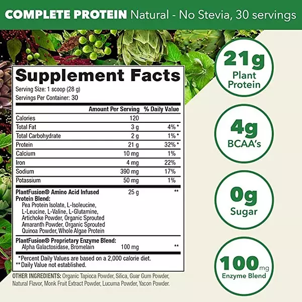 Salud y Equipamiento Médico - Proteina Vegana Natural 840 g - G A 2
