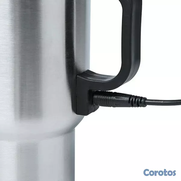 cocina - Taza con calentador de bebidas para coche, de acero inoxidable, ideal para te y  4