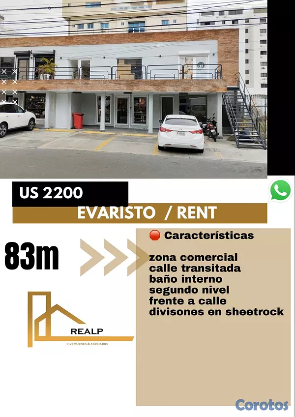 oficinas y locales comerciales - Local comercial en Evaristo morales  1