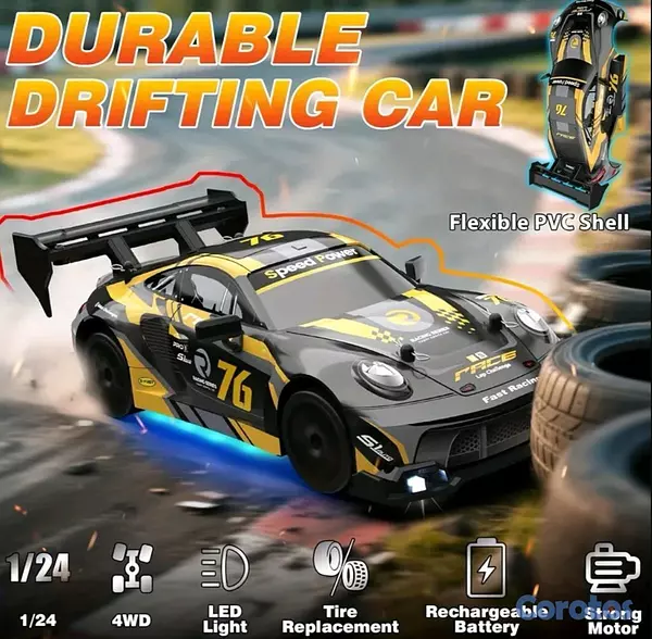 juguetes - Carro drift 4WD de control remoto 7