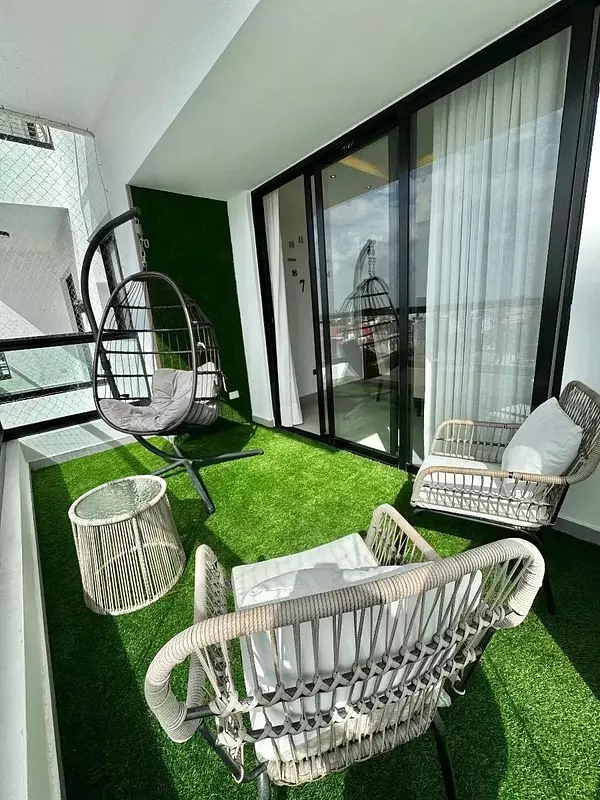 apartamentos - Alquilo apartamento amueblado en Bella Vista Sur. 2