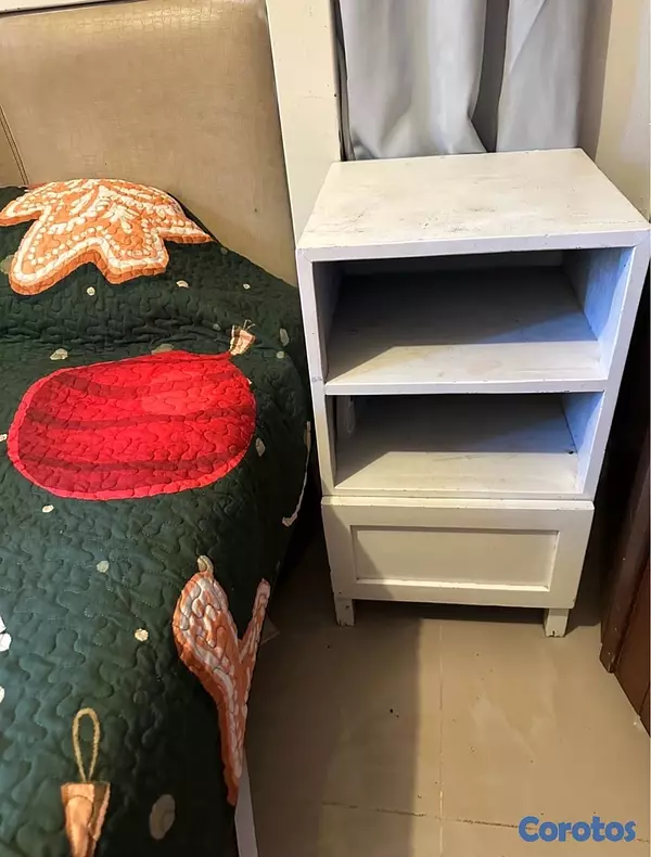 muebles y colchones - BELLO JUEGO DE HABITACIÓN DE  60 COMPLETO CABECERA BASE  2 MESAS DE NOCHE 2