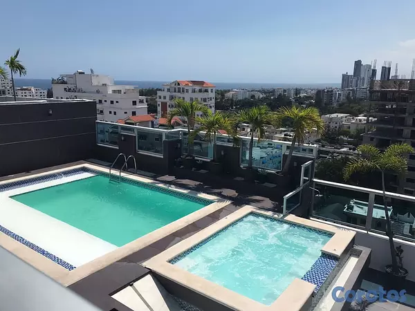 apartamentos - Apartamento con linea blanca o Amueblado con terraza en Bella Vista 6