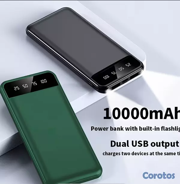 celulares y tabletas - cargador portátil nuevo en su caja. Entrada tipo c y USB 3