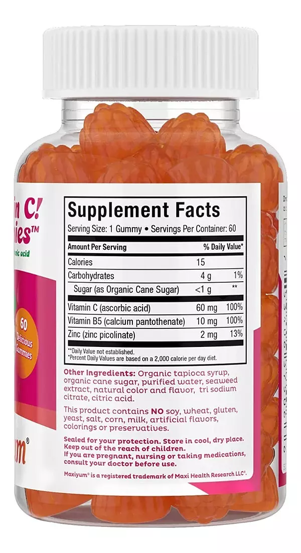 Salud y Equipamiento Médico - 60 Gomas De Vitamina C Maxi 2