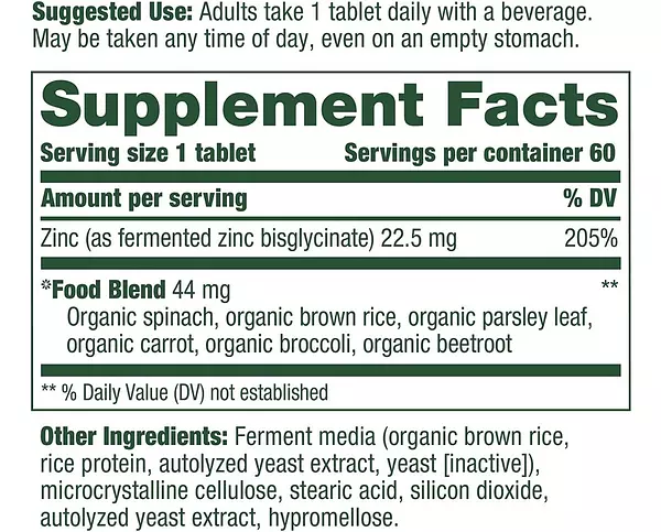Salud y Equipamiento Médico - Zinc 60 Tab 22 Mg Megafood - Unidad 2