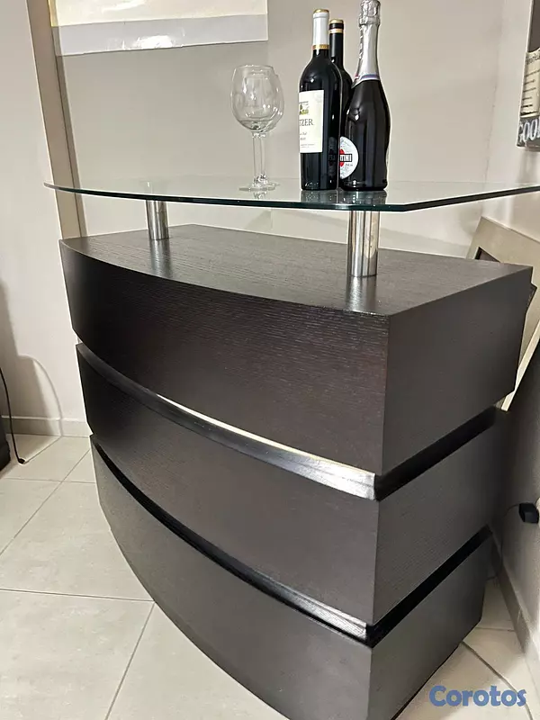 decoración y accesorios - Mueble BAR con tope de cristal 3
