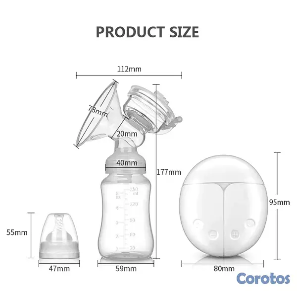accesorios - extractor eléctrico doble de leche materna  4
