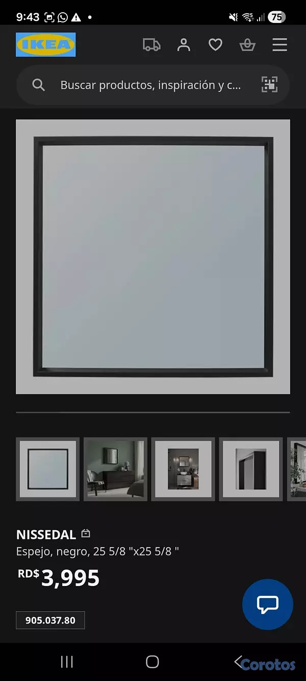 decoración y accesorios - Espejo en venta