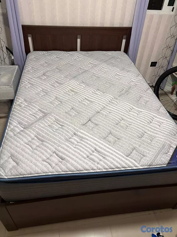 muebles y colchones - Cama Full Con Colchón 4