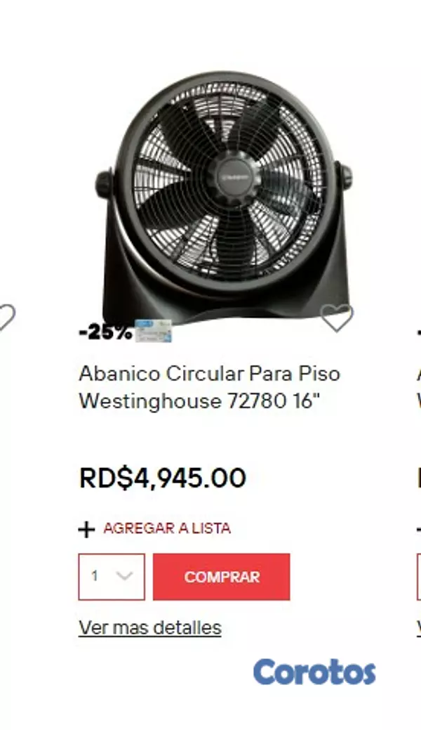 electrodomesticos - ABANICO EN SUPER OFERTA - CASI NUEVO - 2900 RD$ 2
