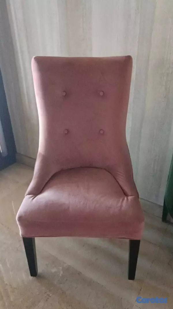 muebles y colchones - Silla Accent Velvet Rosa - Impecable 8