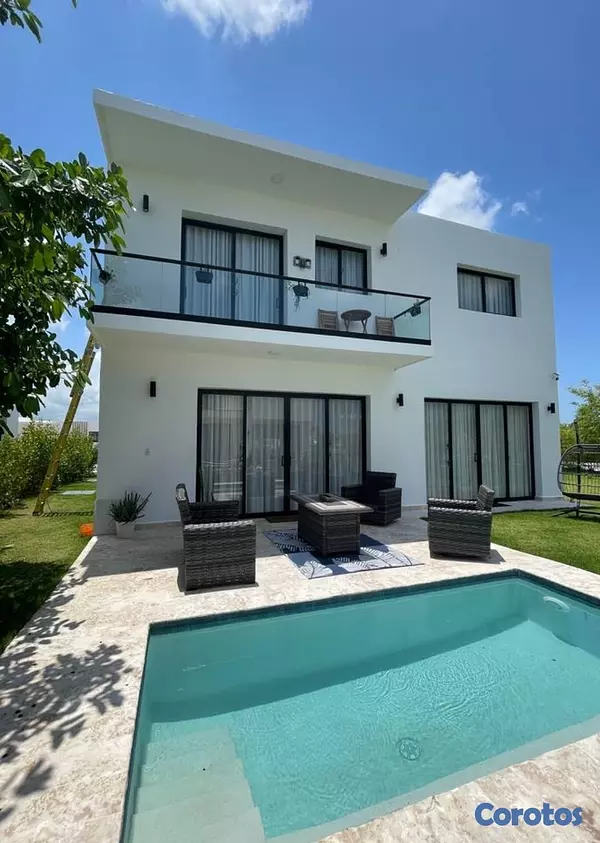 casas vacacionales y villas - Alquilo villa amoblada en Vista Cana 5