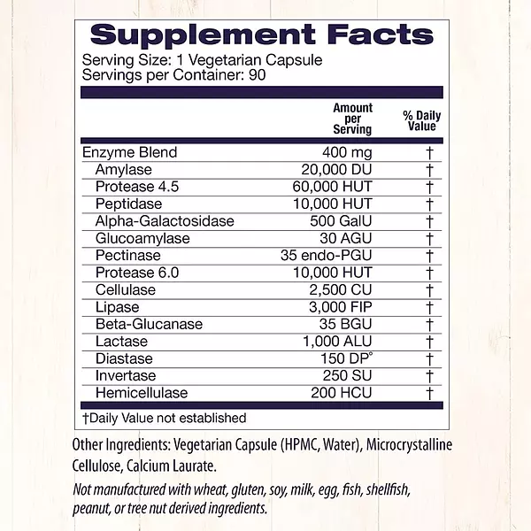 Salud y Equipamiento Médico - Enzima Digestivas Healthy 90 capsulas 2