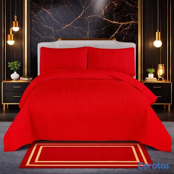 decoración y accesorios - juego de cobertor 4 piezas para cama de 60 6