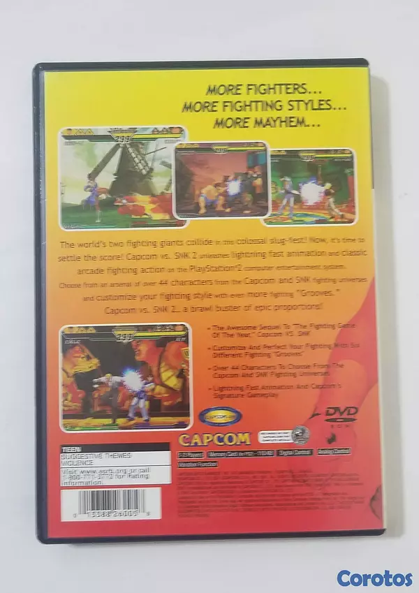 consolas y videojuegos - Capcom vs. SNK 2 de PlayStation 2 (PS2) [Completo] 3