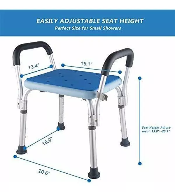 Salud y Equipamiento Médico - Silla De Baño Bancos De Ducha Banco Con Brazos 5