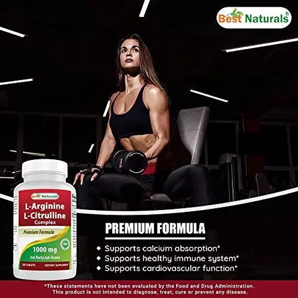 Salud y Equipamiento Médico - Best Naturals L-arginine L-citruline Complex Tabletas, 250 U 4