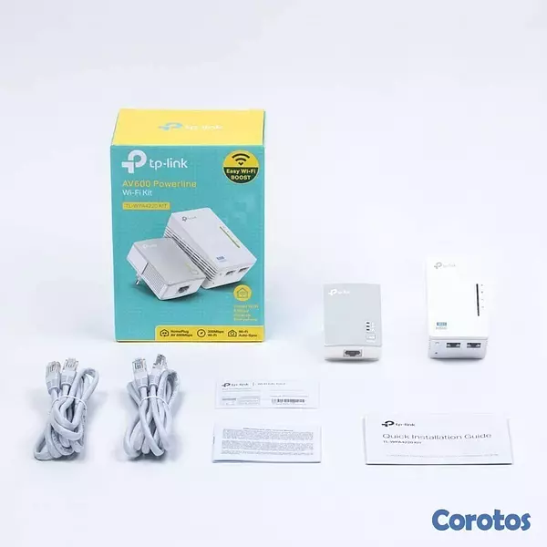 computadoras y laptops - POWERLINE TP-LINK TL-WPA4220KIT, ACCESS POINT TL-WPA4220, 2.4GHZ/300MBPS, 2