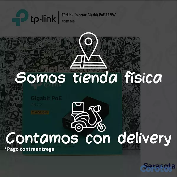 accesorios para electronica - TP-Link Injector Gigabit Poe POE150S 3