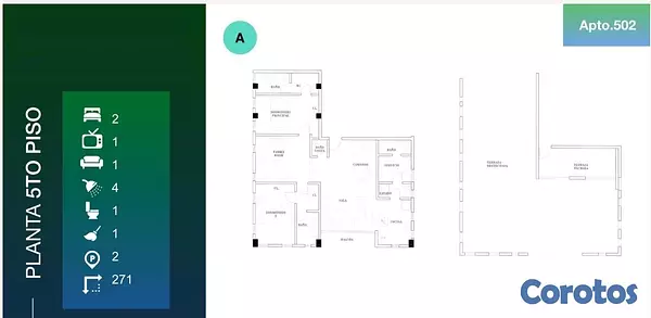 apartamentos - venta de penthouse en Arroyo hondo viejo con 271mts Distrito nacional  2
