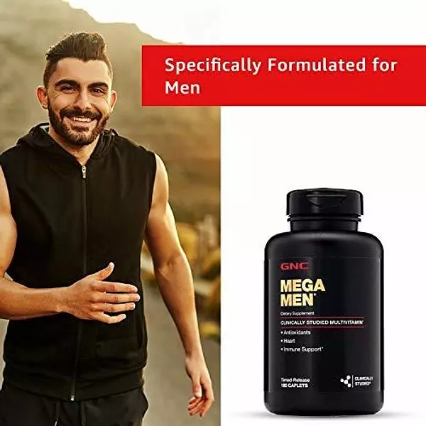 Salud y Equipamiento Médico - Gnc Mega Men Multivitaminico Antioxidantes Corazon 180 Cap 3