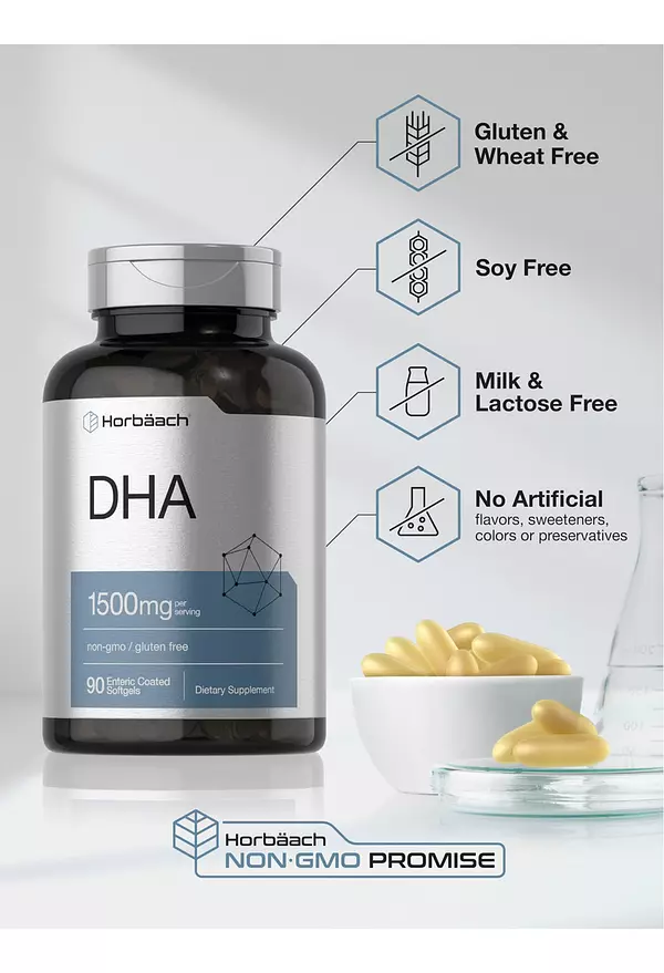 Salud y Equipamiento Médico - Dha 1500mg 90 Cap Horbaach 5