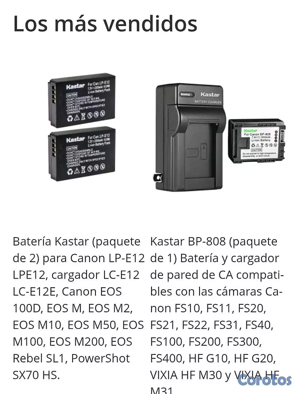camaras y audio - Cargador de Pared Kastar para Baterías Sony NP-BN1 (Cyber-shot) Nuevo y Compacto 3