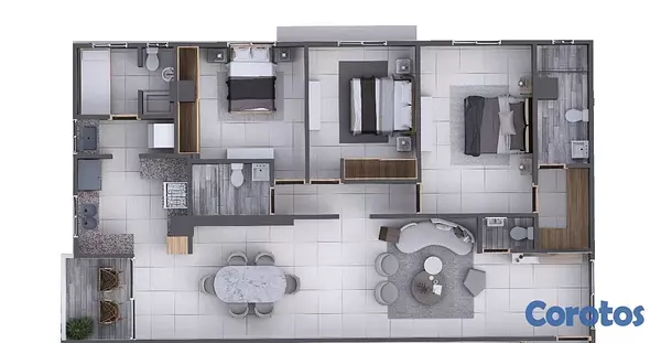 apartamentos - Apartamentos en el Millon de 2 y 3 habitaciones  2
