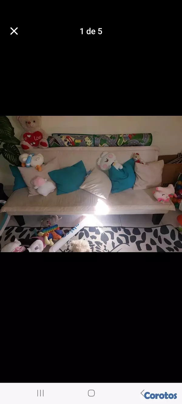 muebles y colchones - Vendo Sofa Cama, color Beige de 70 2