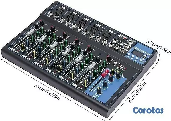 camaras y audio - Mezcladora de sonido audio de 7 canales - U2 4