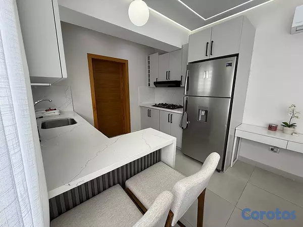 apartamentos - Apartamento Amueblado Alquiler en Piantini – Piso  9