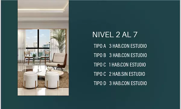 apartamentos - Apartamento en venta en Cacicazgos con Terraza 3