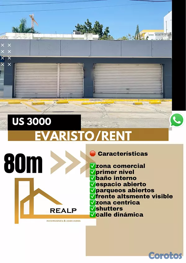oficinas y locales comerciales - Local en Evaristo morales  1