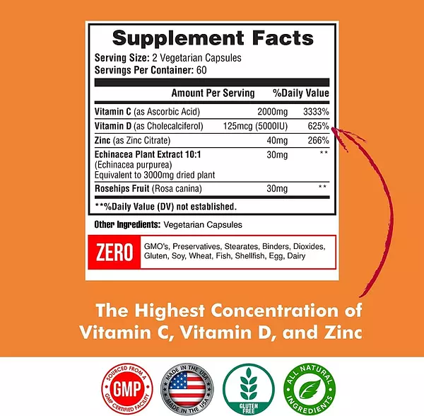 Salud y Equipamiento Médico - Vitamina C Happi Mi Nut 2000mg 2