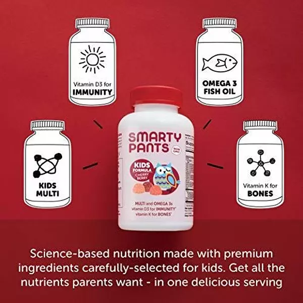 Salud y Equipamiento Médico - Vitaminas En Gomitas - Smartypants - Para Niños, X120 Und 3
