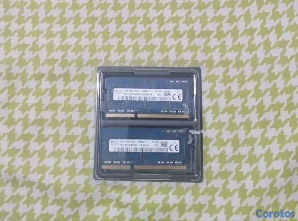 computadoras y laptops - memorias Rams 4 GB DDR3L 2Rx8 laptop 2x4  2