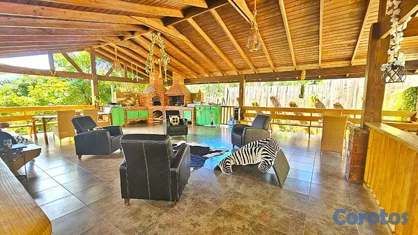 casas vacacionales y villas - Villa en Venta amueblada en Jarabacoa cerca del pu 9