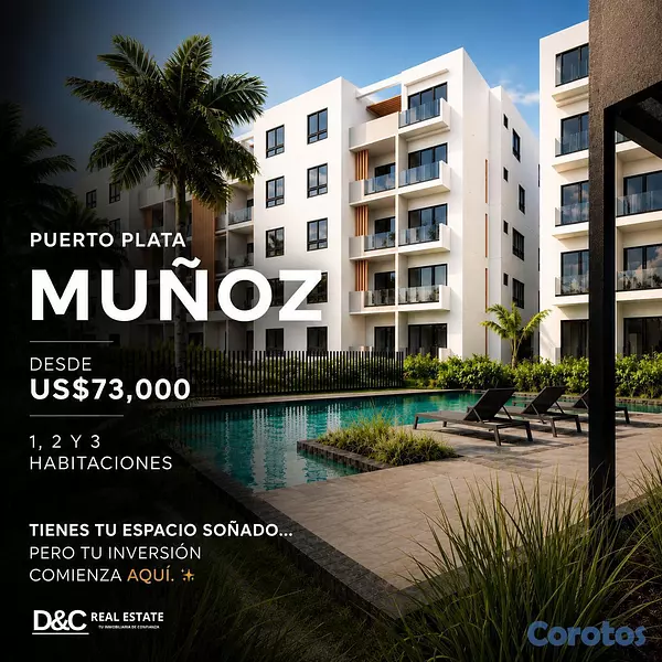 Proyectos - APARTAMENTOS EN PLANO EN PUERTO PLATA A MINUTOS DE 1