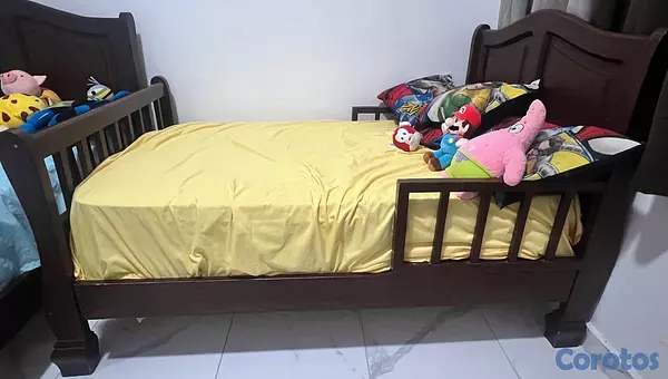 muebles - juego de dos camas con sus colchones  2