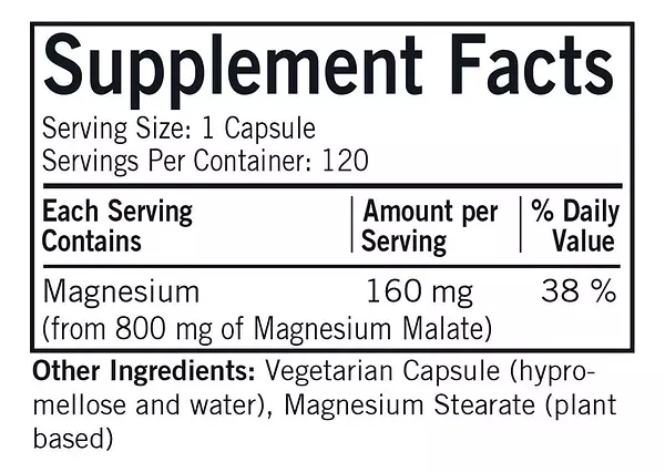 Salud y Equipamiento Médico - Malato De Magnesio 1000 mg Kirkm 2
