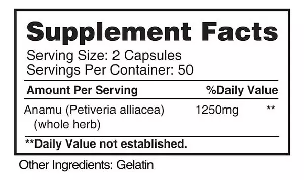 Salud y Equipamiento Médico - Anamu Earths Creation 1250 Mg - Un - Unidad A $2109 4