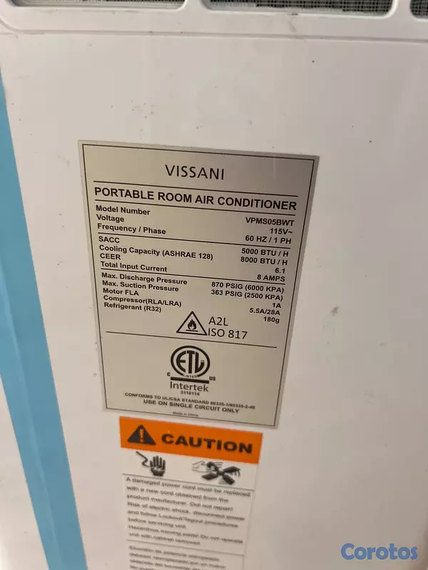 aires acondicionados y abanicos - Aire Acondicionado portátil 8000btu 2