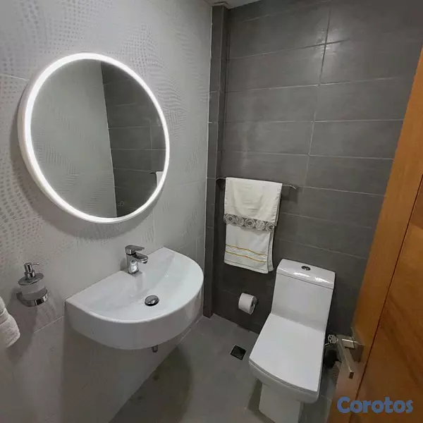 apartamentos - alquilo departamento amueblado en la esmeralda piso alto con ascensor  8