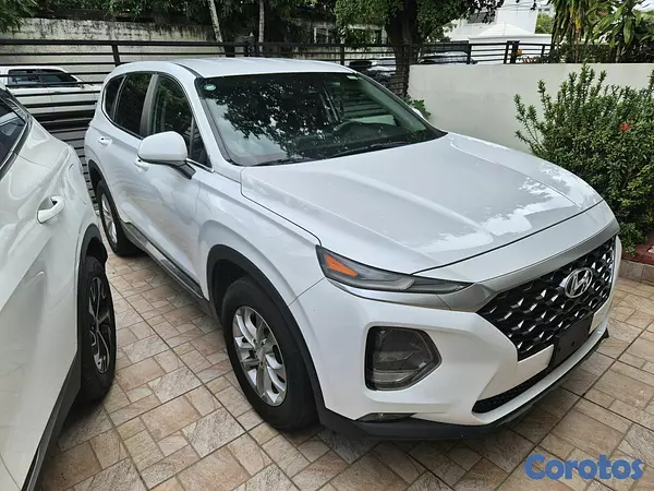 jeepetas y camionetas - Hyundai Santa Fe 2019 Blanca 2