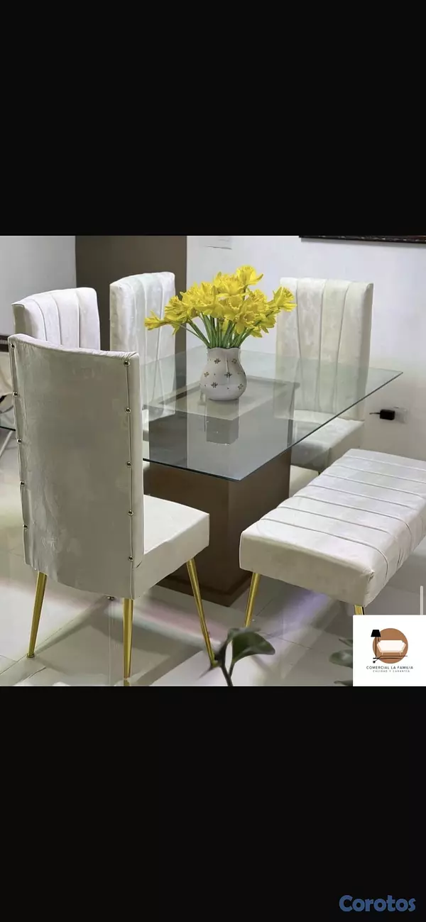 muebles y colchones - comedores de 4,6 y 8 sillas ❤️ 5