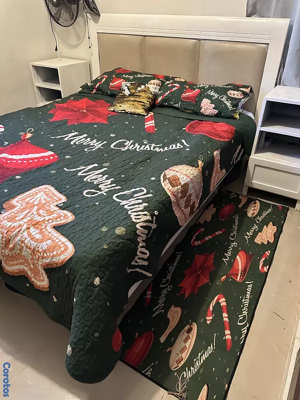 muebles y colchones - BELLO JUEGO DE HABITACIÓN DE  60 COMPLETO CABECERA BASE  2 MESAS DE NOCHE 7