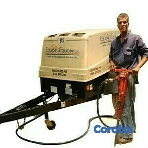 construccion e industrial - alquiler compresores con martillos excavaciones demolicion movimiento de tierra