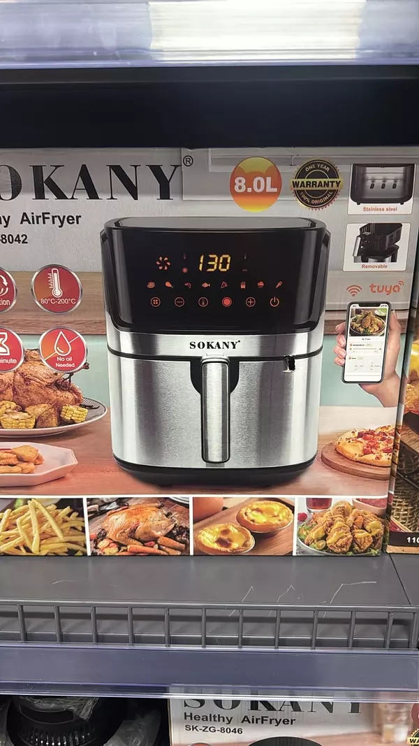 cocina - freidoras de aire de 8.0 litros sokany 