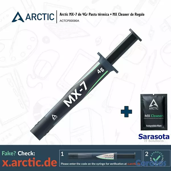 accesorios para electronica - Arctic Pasta Térmica MX-7 4gr 3
